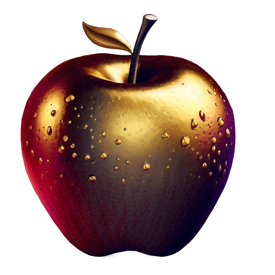 Golden Apple Icon Png 06132024 PNG Image