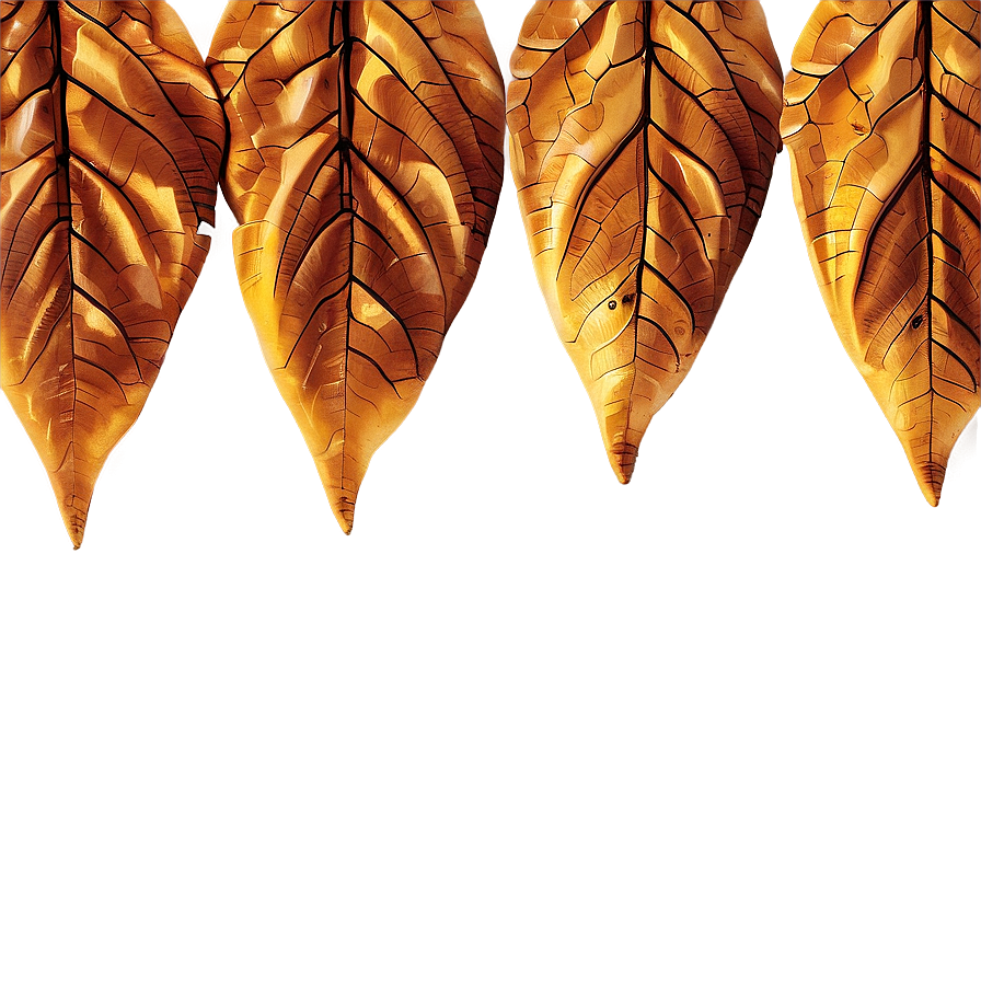 Golden Autumn Leaves Png Bfy PNG Image