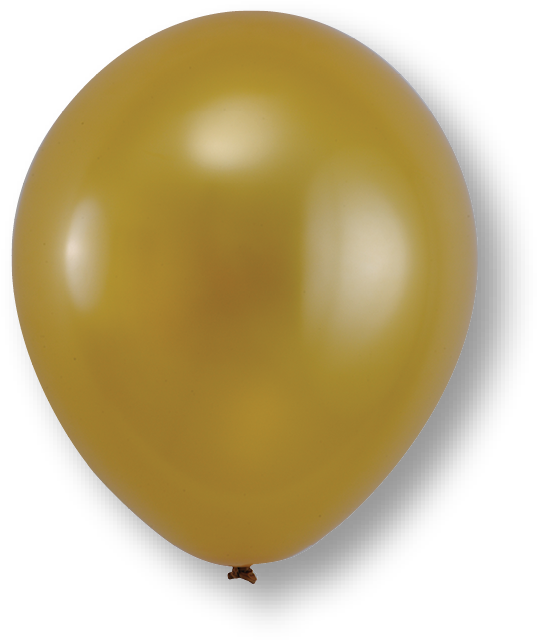 Golden Balloon Unicorn Shadow PNG Image