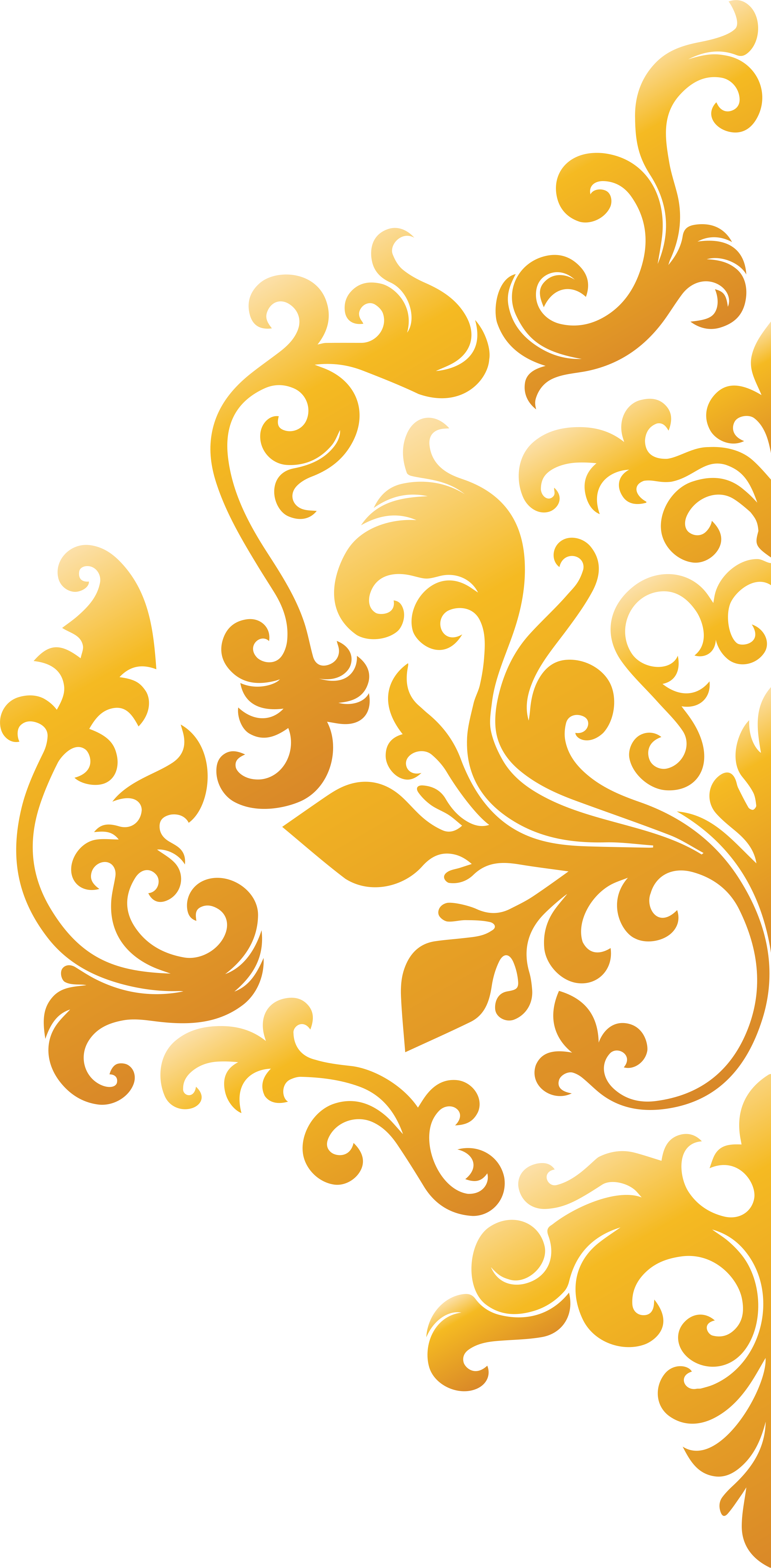 Golden Batik Patternon Teal Background PNG Image