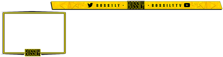 Golden Bossly_ Stream Overlay PNG Image