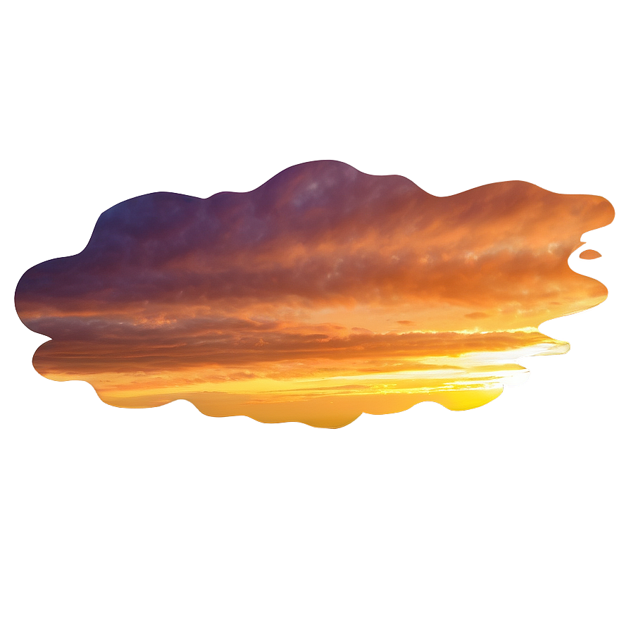 Golden Brown Sunset Sky Png 06202024 PNG Image