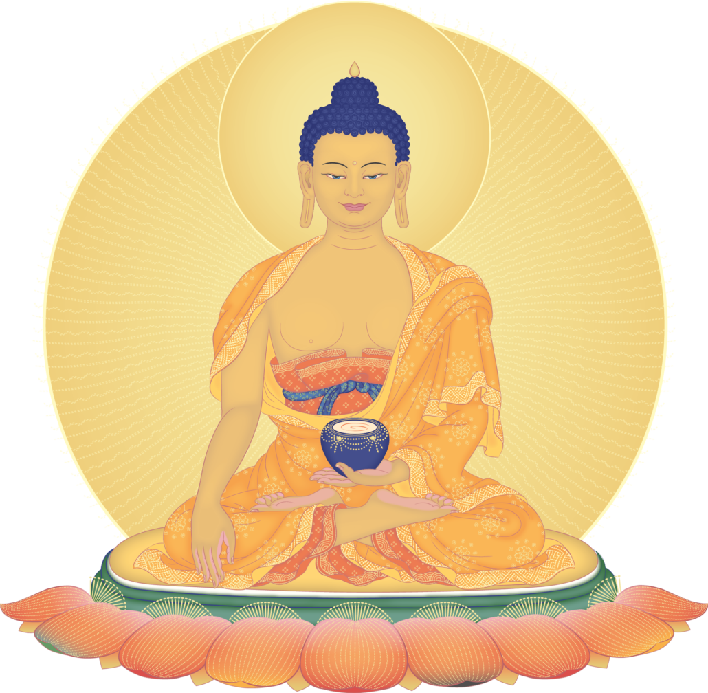 Golden_ Buddha_ Meditation_ Illustration PNG Image