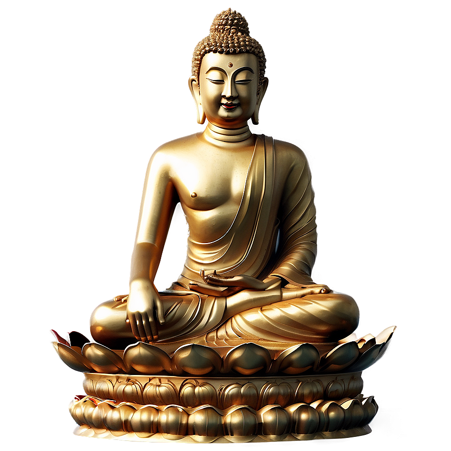 Golden Buddha Png 06112024 PNG Image