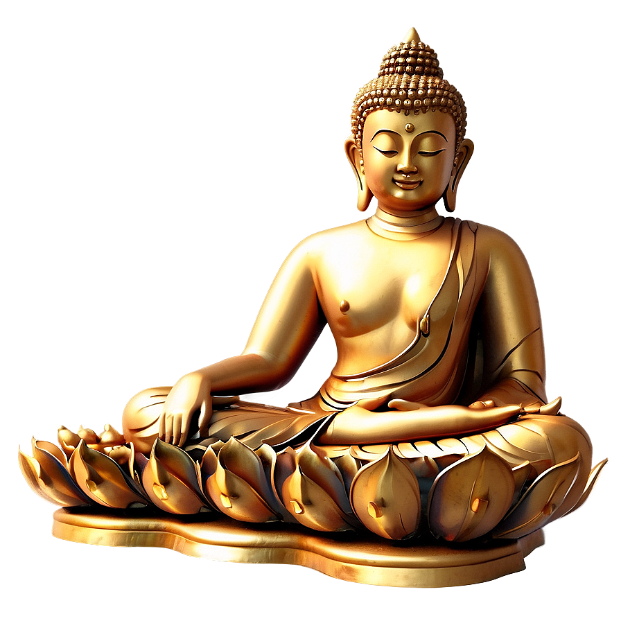 Golden Buddha Statue Png Dji PNG Image