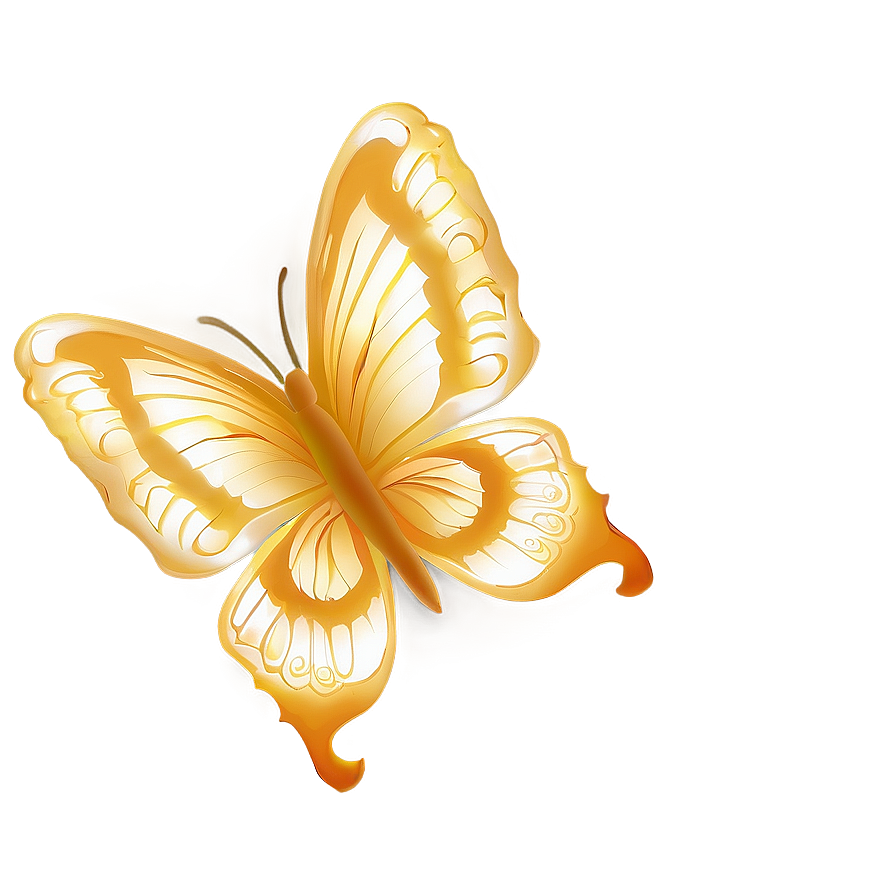 Golden Butterflies Png Ikf PNG Image