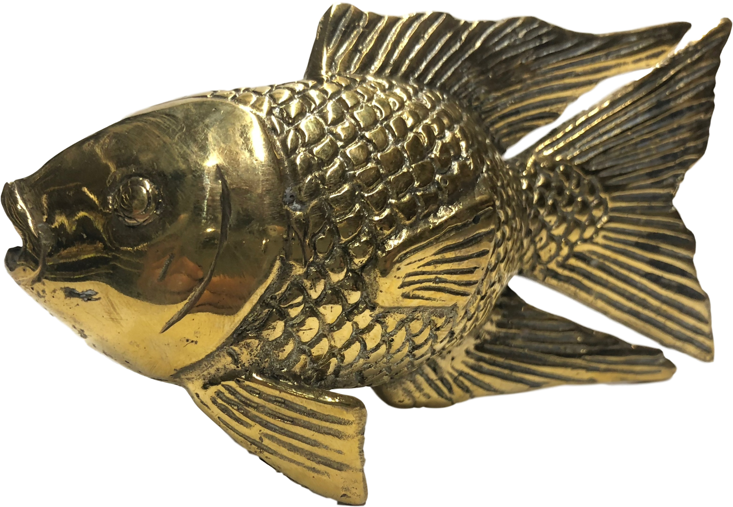 Golden Carp Sculpture.png PNG Image