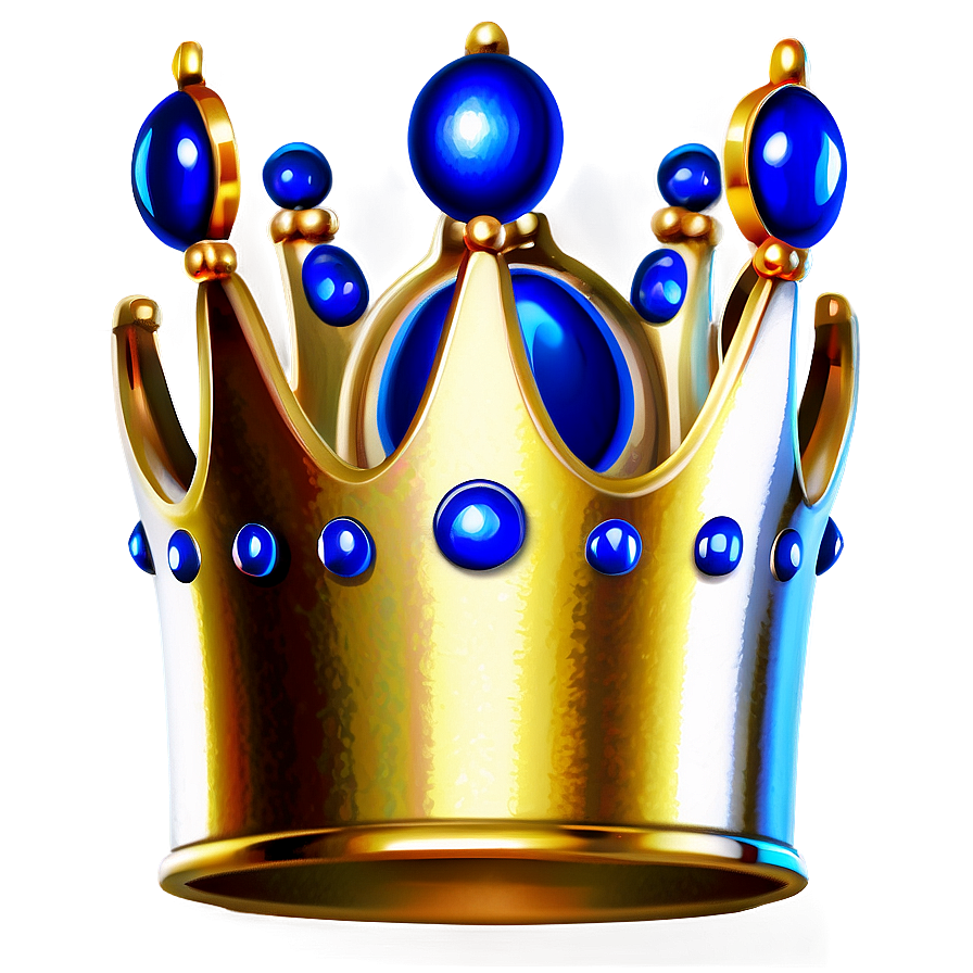 Golden Cartoon Crown Png 06132024 PNG Image