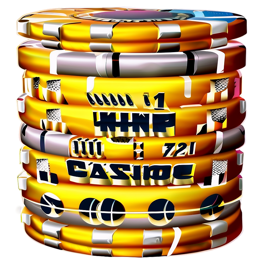 Golden Casino Chips Png Htw26 PNG Image