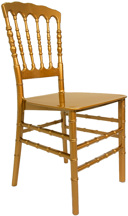 Golden Chiavari Chair Transparent Background PNG Image