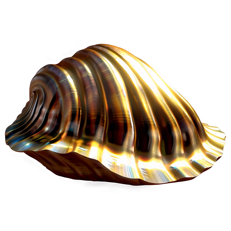 Golden Clam Treasure Png 05242024 PNG Image