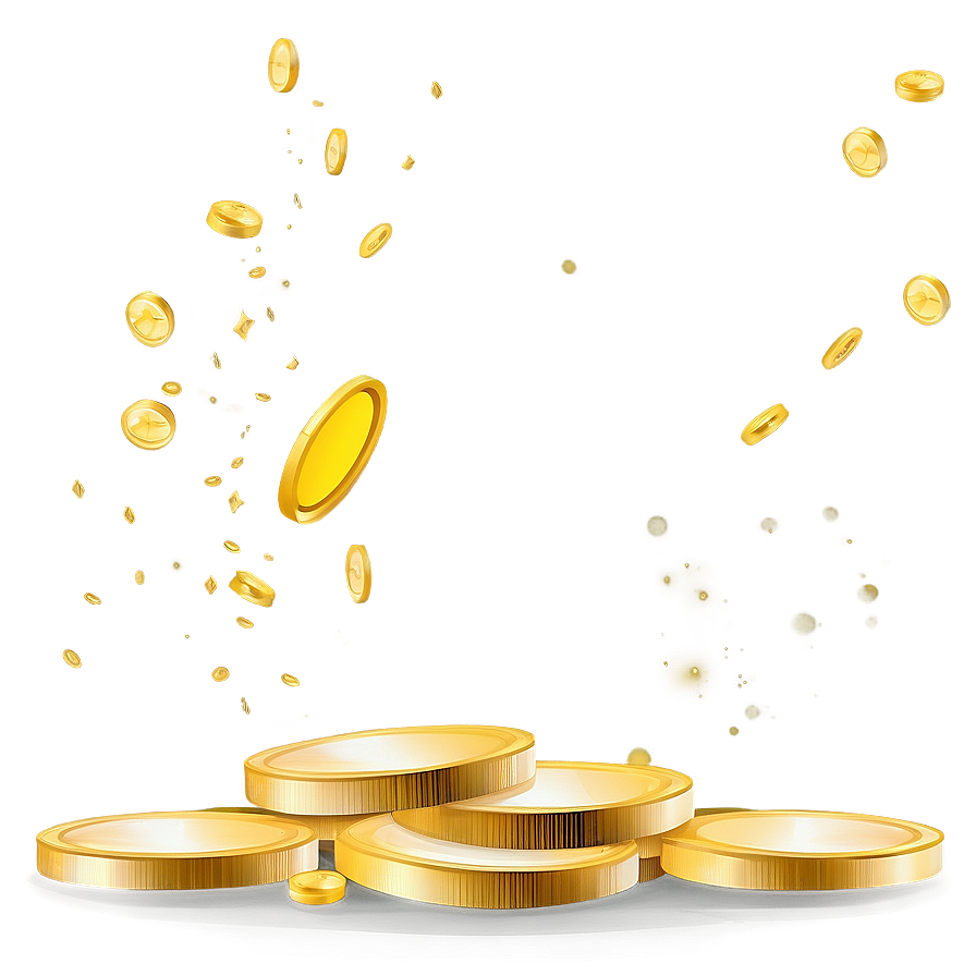 Golden Coins Money Vector Png 06262024 PNG Image