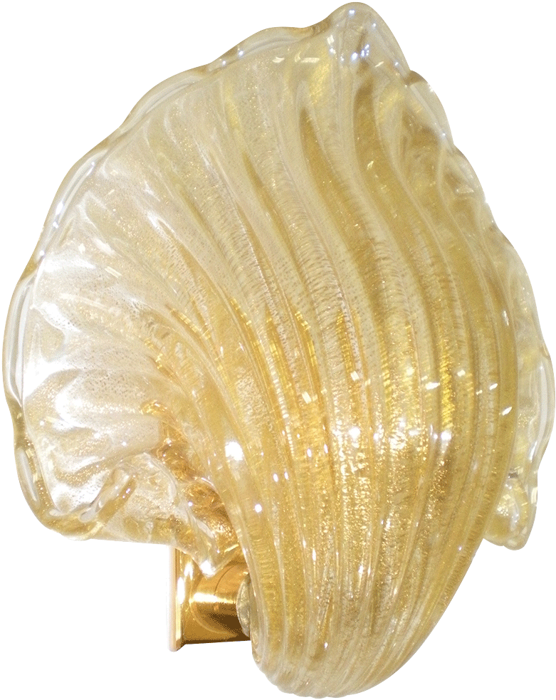 Golden Conch Door Knob PNG Image