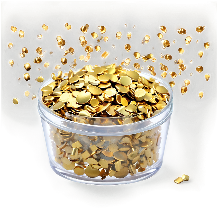 Golden Confetti Delight Png 06272024 PNG Image