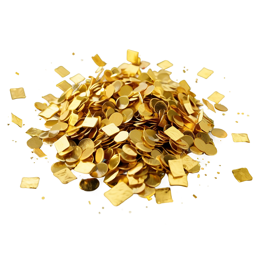 Golden Confetti Euphoria Png Yab PNG Image