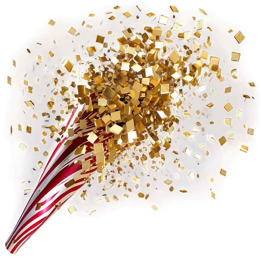 Golden Confetti Explosion Png Poa77 PNG Image