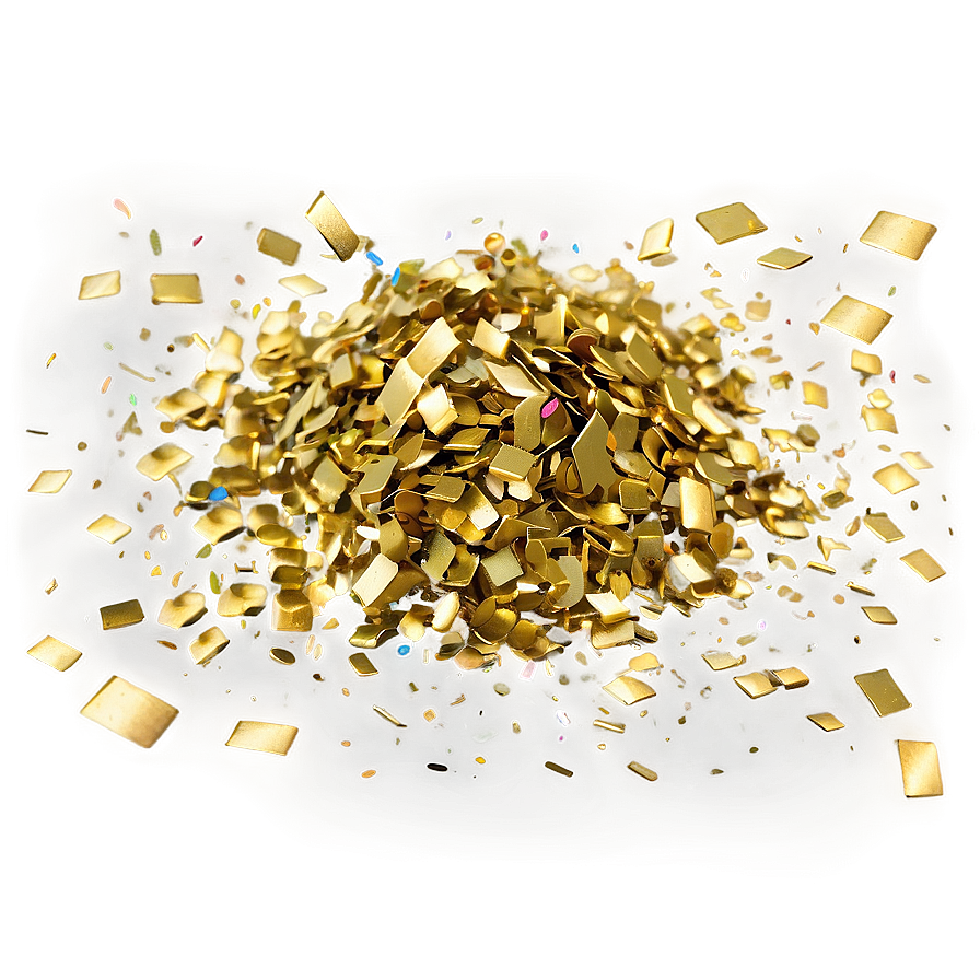 Golden Confetti Fantasy Png Oes57 PNG Image