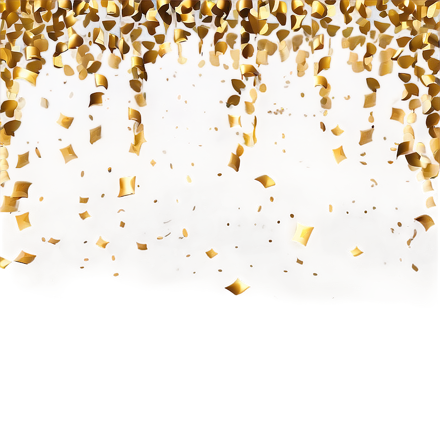 Golden Confetti Festivity Png 06272024 PNG Image