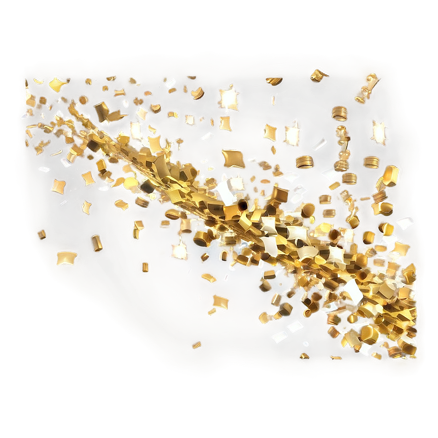 Golden Confetti Spectacle Png Yxh90 PNG Image