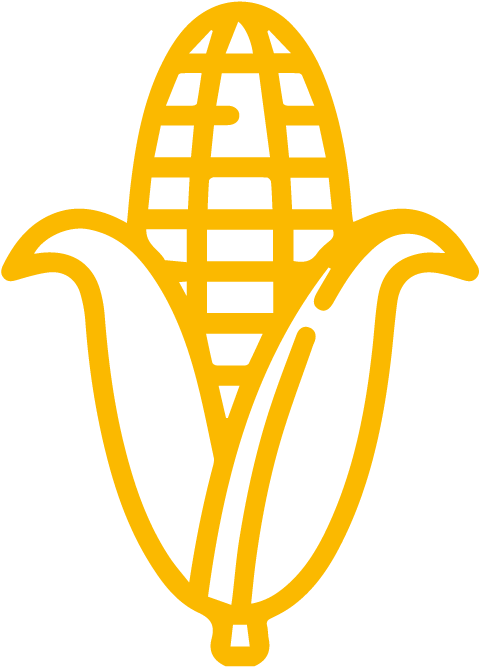 Golden Corn Icon PNG Image