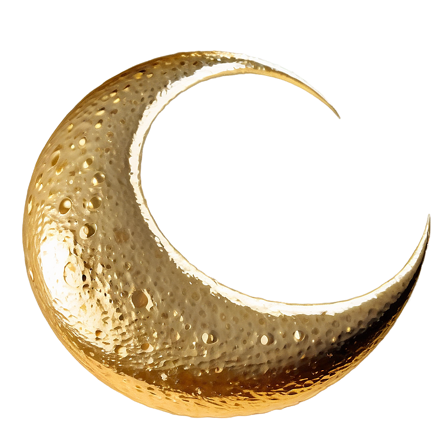 Golden Crescent Moon Png 98 PNG Image