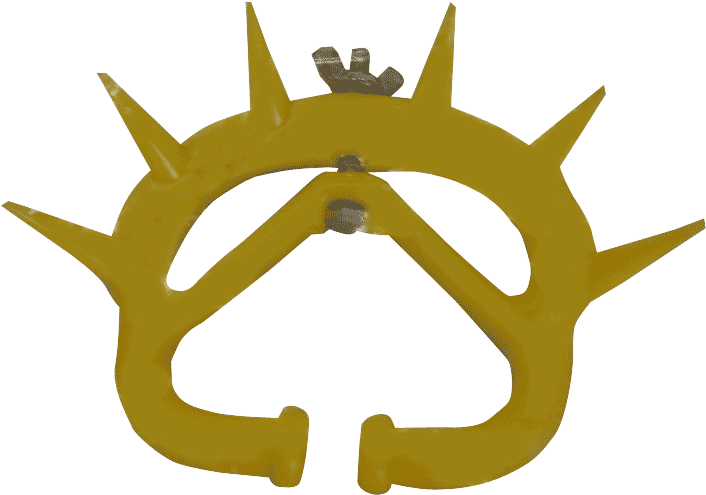 Golden Crown Nose Ring PNG Image