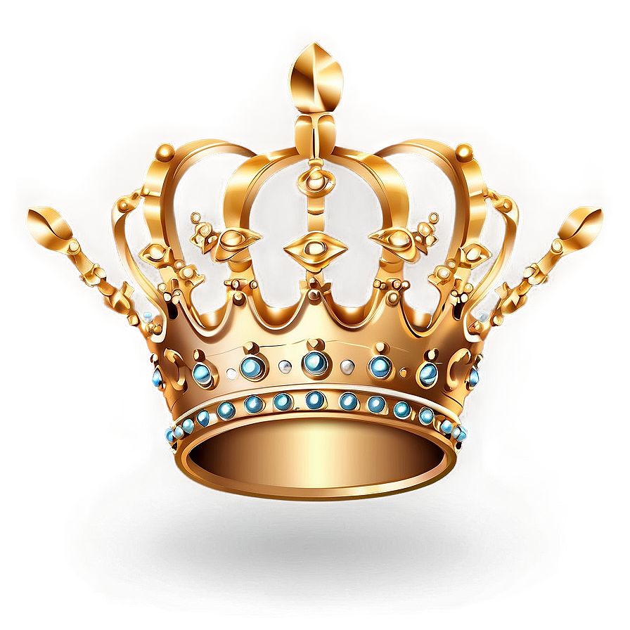 Golden Crown Vector Illustration Png Bgq81 PNG Image