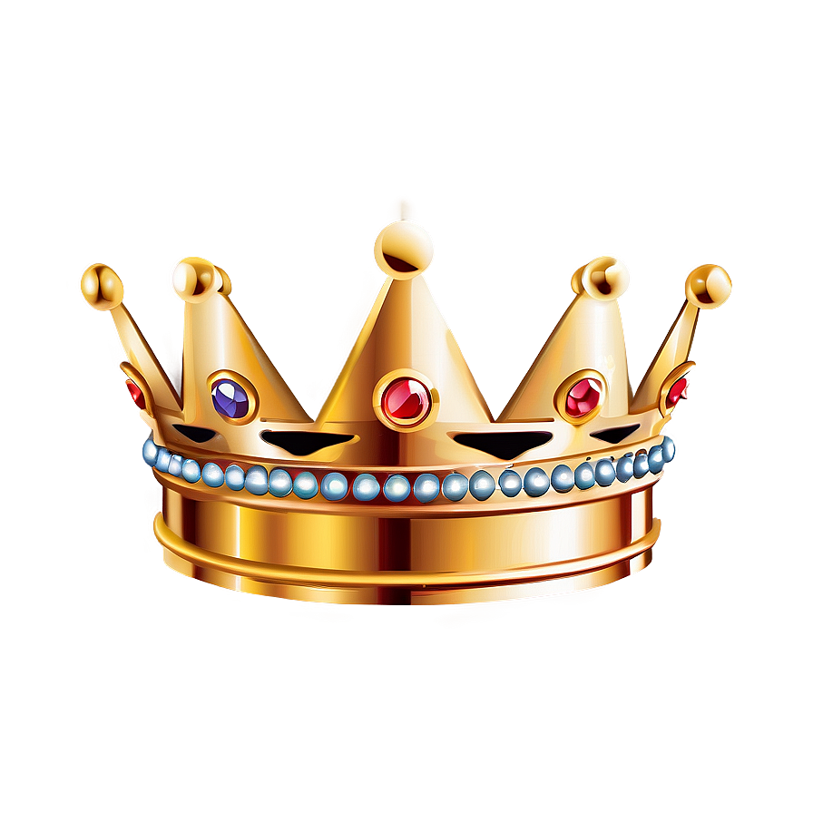 Golden Crown Vector Illustration Png Ssb83 PNG Image