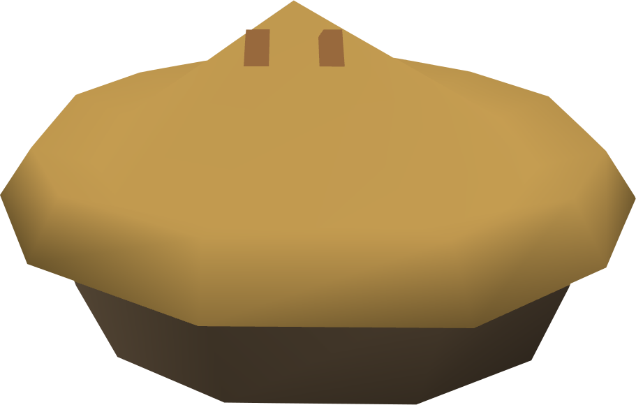 Golden Crust Pie3 D Render PNG Image