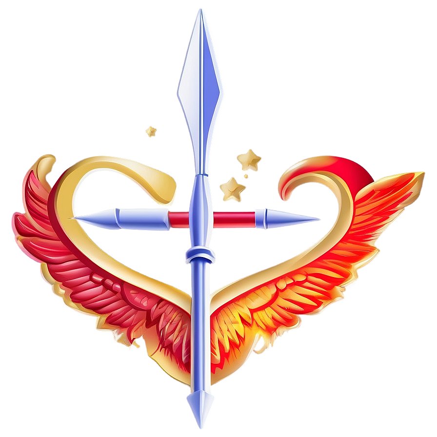 Golden Cupid Arrow Emblem Png 46 PNG Image