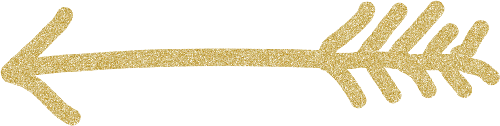 Golden Cupid Arrow PNG Image