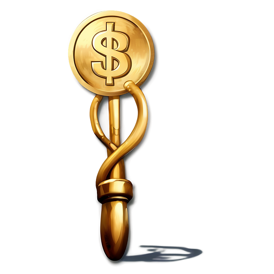 Golden Dollar Icon Png Wng17 PNG Image