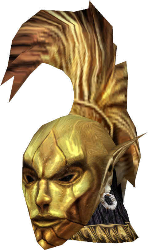 Golden Dragonborn Helmet Skyrim PNG Image