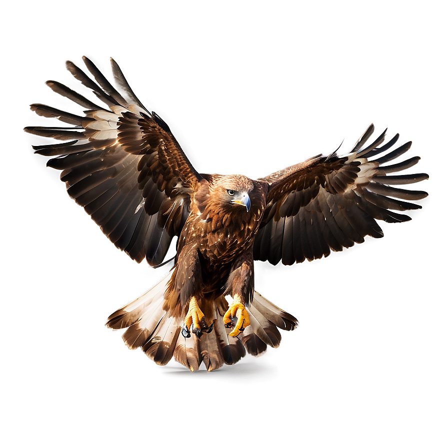 Golden Eagle In Dynamic Pose Png Gwx PNG Image