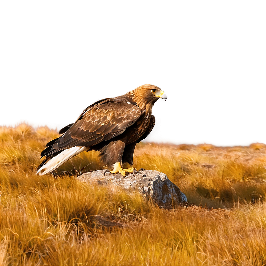 Golden Eagle In Rustic Landscape Png 41 PNG Image