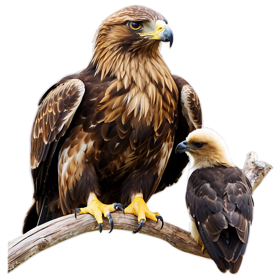 Golden Eagle With Chick Png 65 PNG Image