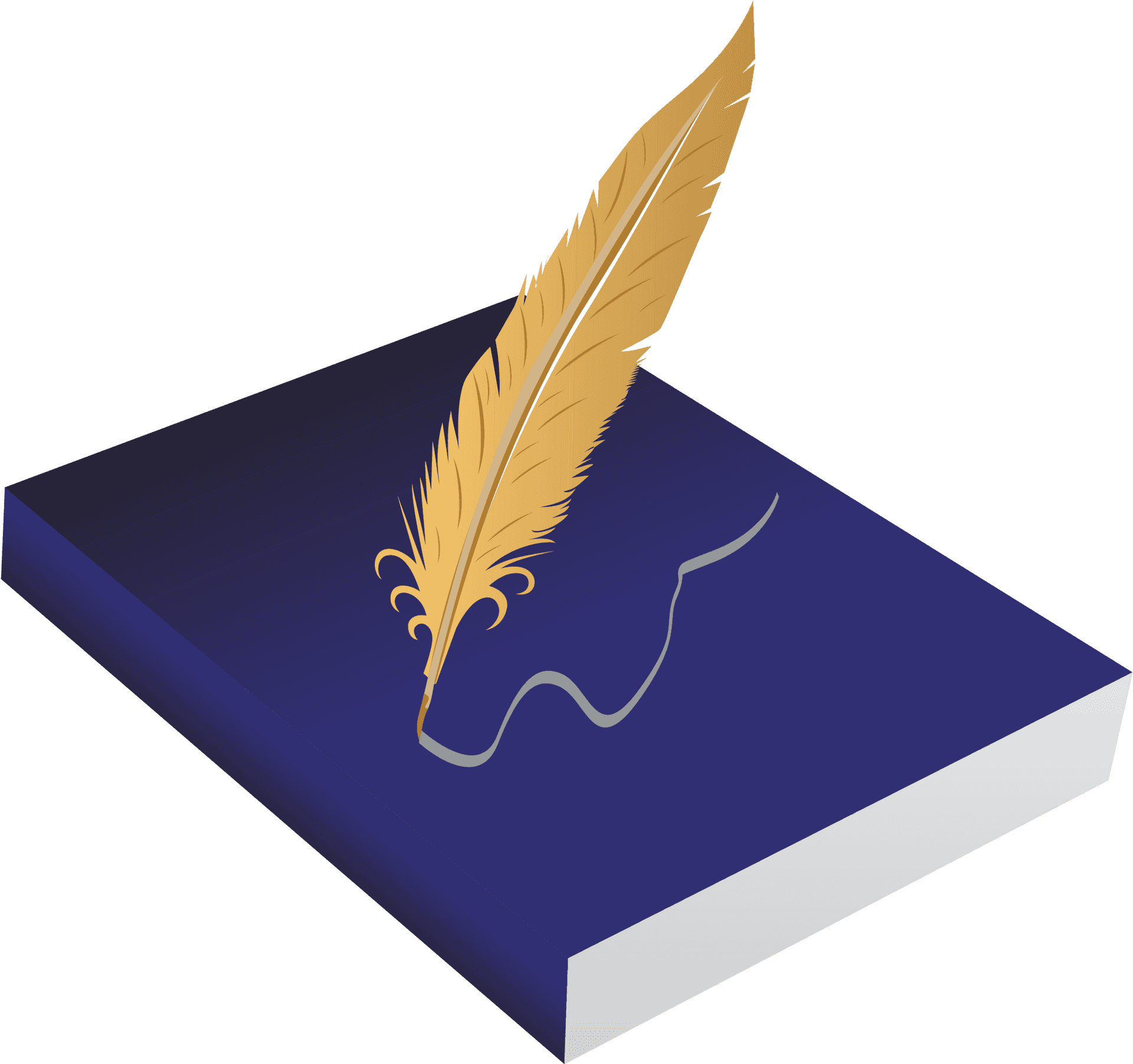 Golden Feather Penon Blue Book.png PNG Image