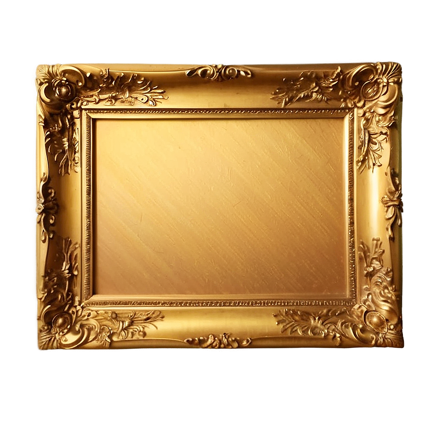 Golden Frame For Art Png Lqq PNG Image