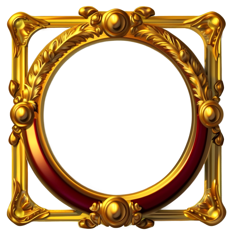 Golden Frame For Diploma Png Wrm PNG Image