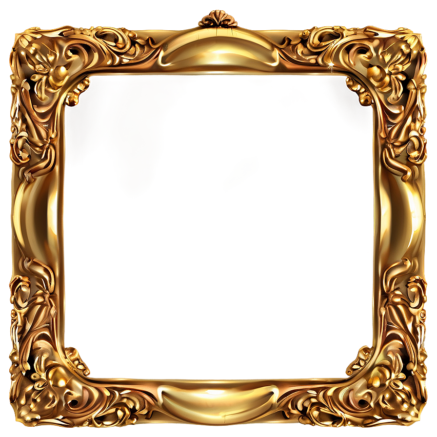 Golden Frame For Wedding Png 85 PNG Image