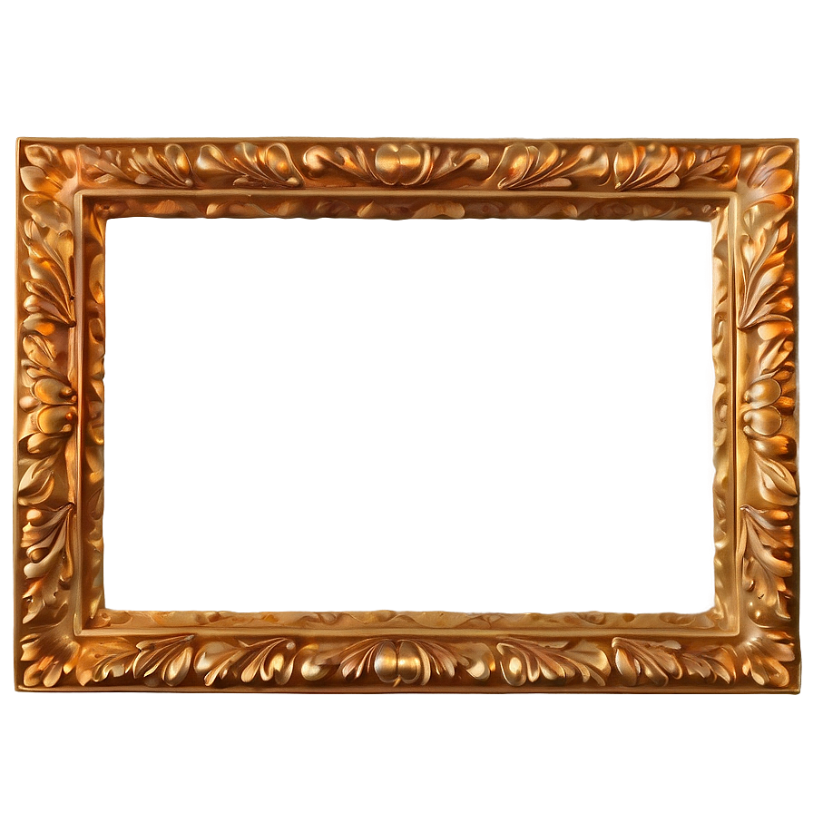 Golden Frame Png Ixm53 PNG Image