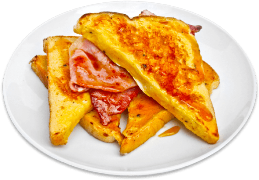 Golden French Toastwith Honeyand Bacon.jpg PNG Image