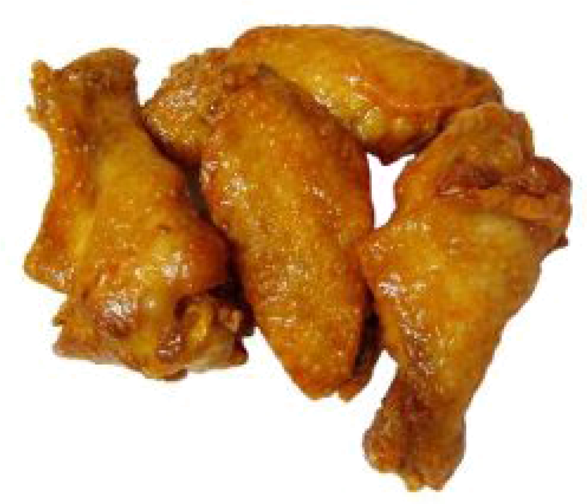 Golden Fried Chicken Wings PNG Image