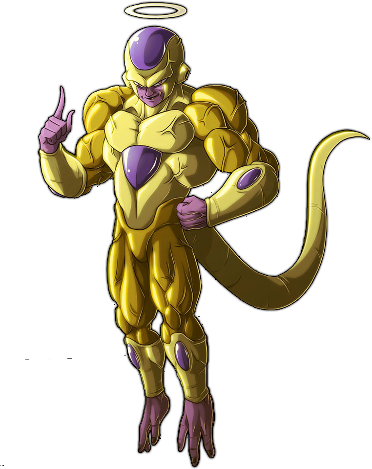 Golden_ Frieza_ Animated_ Character PNG Image