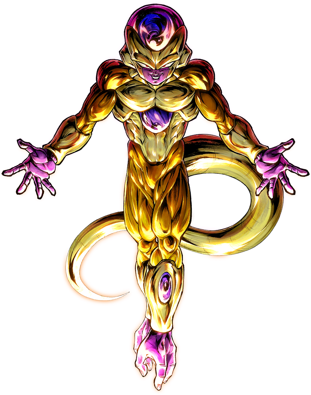 Golden Frieza Dragon Ball Artwork PNG Image