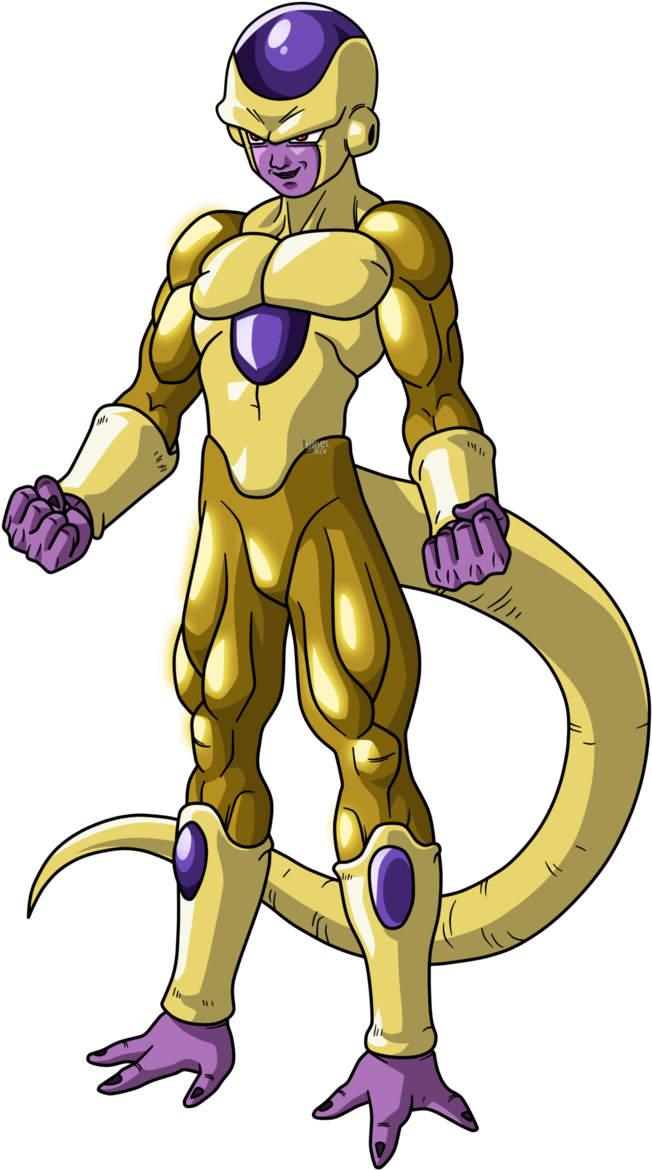 Golden_ Frieza_ Full_ Body_ Illustration.png PNG Image