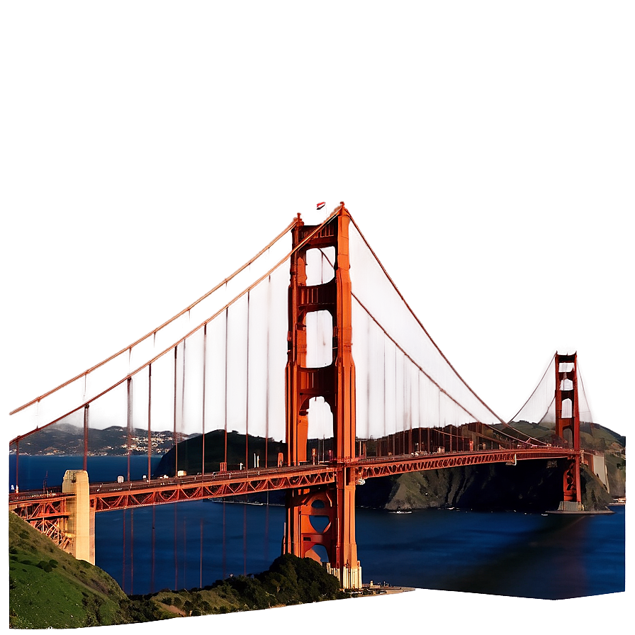 Golden Gate Bridge At Twilight Png 48 PNG Image