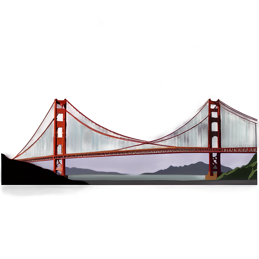 Golden Gate Bridge Environmental Shot Png Jaa PNG Image