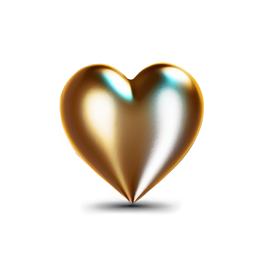 Golden Heart Love Png Civ26 PNG Image