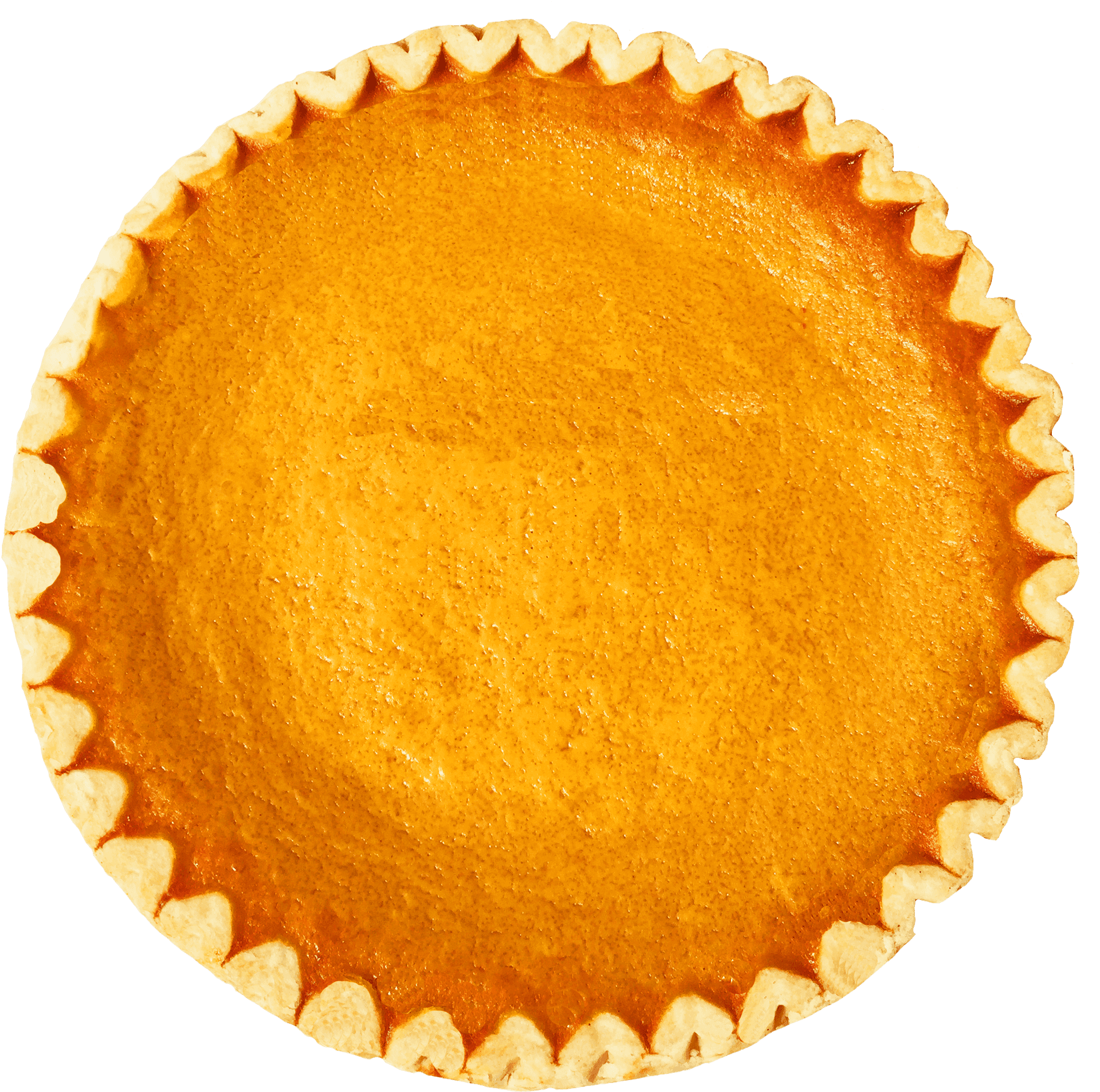 Golden Homemade Pumpkin Pie PNG Image